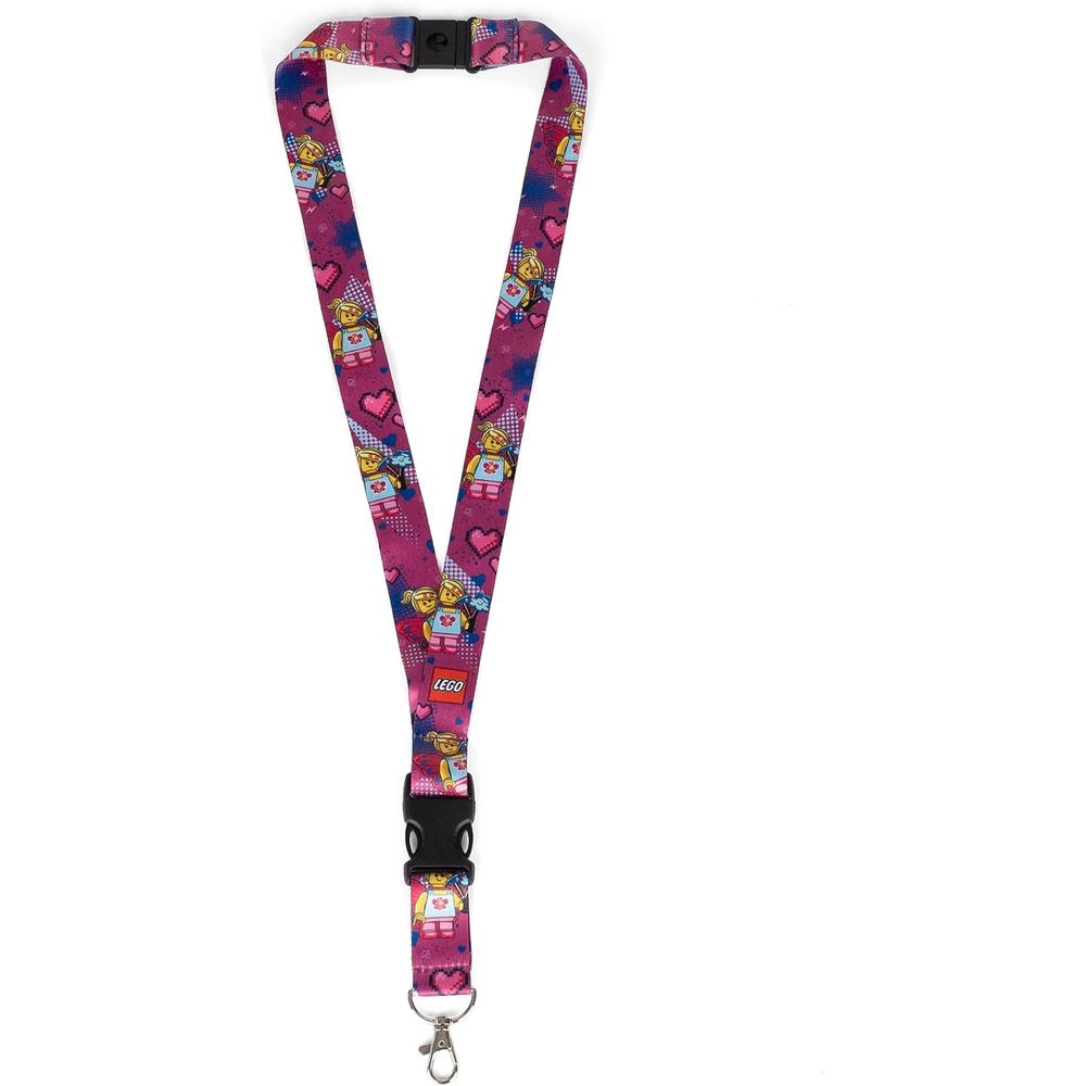 image:imageLEGO Lanyard Neck Strap for Key Chains Detachable Lanyard for Phone Keys ID Badge with clasp and Quick Release BuckleButterfly Girl