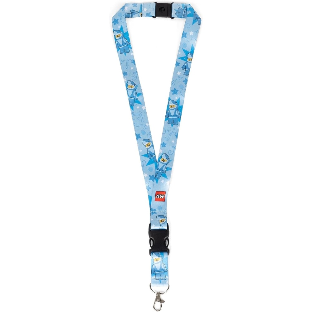 image:imageLEGO Lanyard Neck Strap for Key Chains Detachable Lanyard for Phone Keys ID Badge with clasp and Quick Release BuckleShark Guy