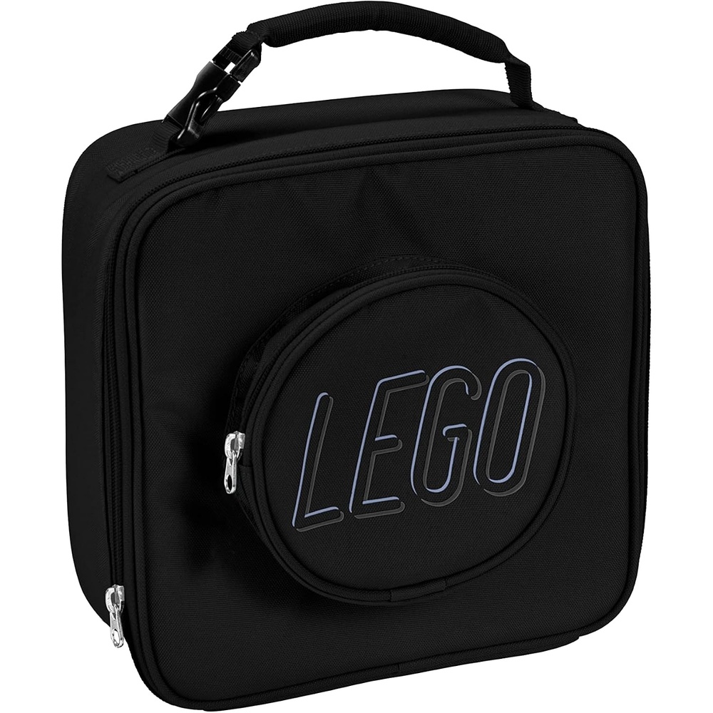 image:imageLEGO Lunch Bag Durable and Insulated with Mesh Pouch and Zip Compartment Perfect for OntheGo Meals Light PinkBlack