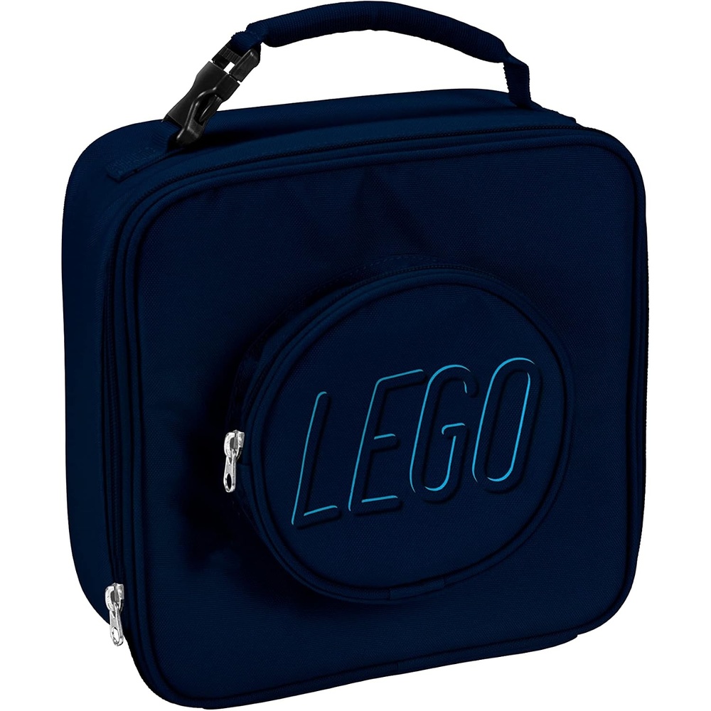image:imageLEGO Lunch Bag Durable and Insulated with Mesh Pouch and Zip Compartment Perfect for OntheGo Meals Light PinkNavy