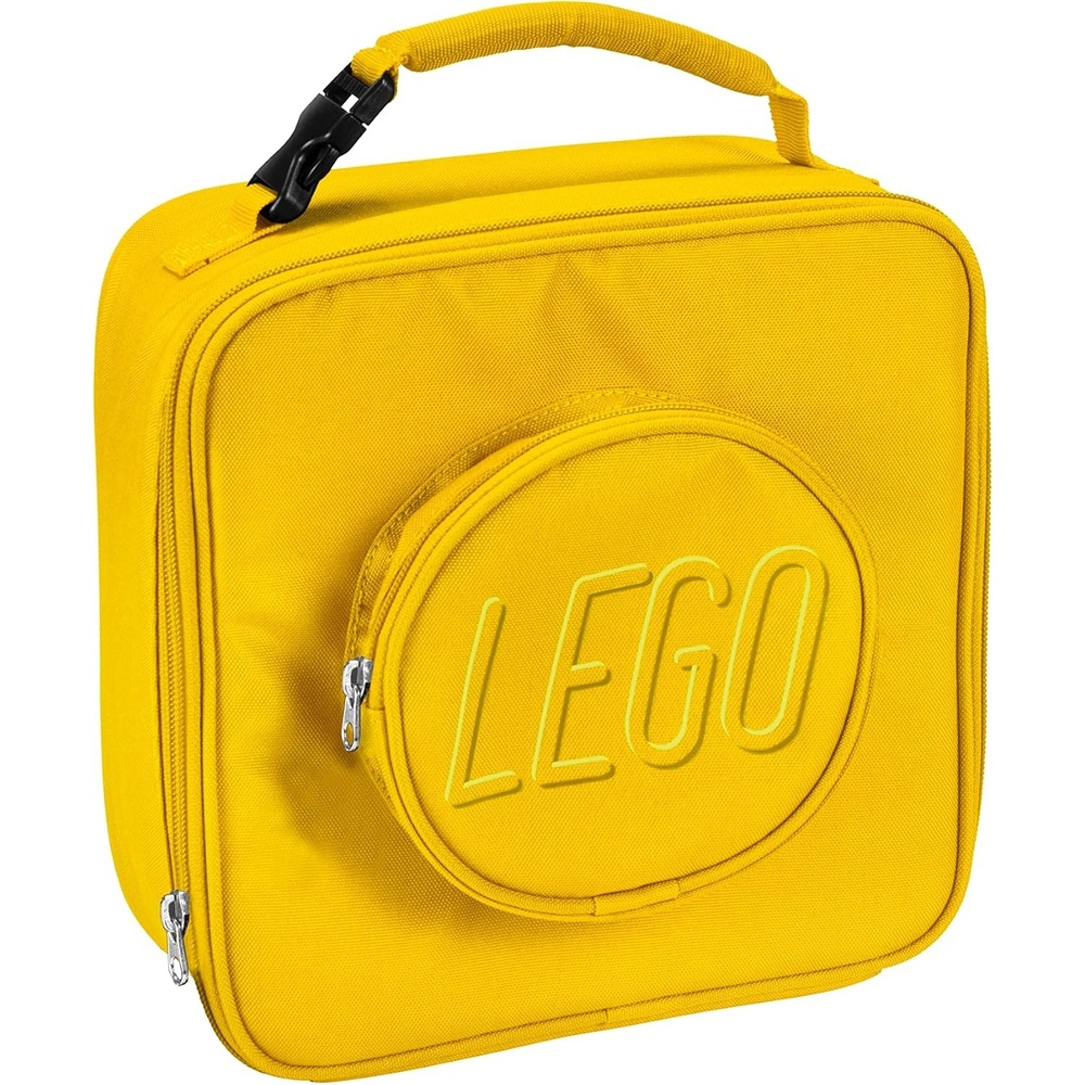 image:imageLEGO Lunch Bag Durable and Insulated with Mesh Pouch and Zip Compartment Perfect for OntheGo Meals Light PinkYellow