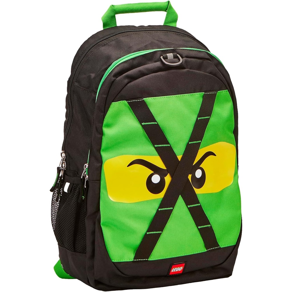 image:imageLEGO NINJAGO Kids School Backpack Bookbag for Travel OntheGo Back to School Boys and Girls with Adjustable Padded Straps and Fun patterns SpraypaintGreen