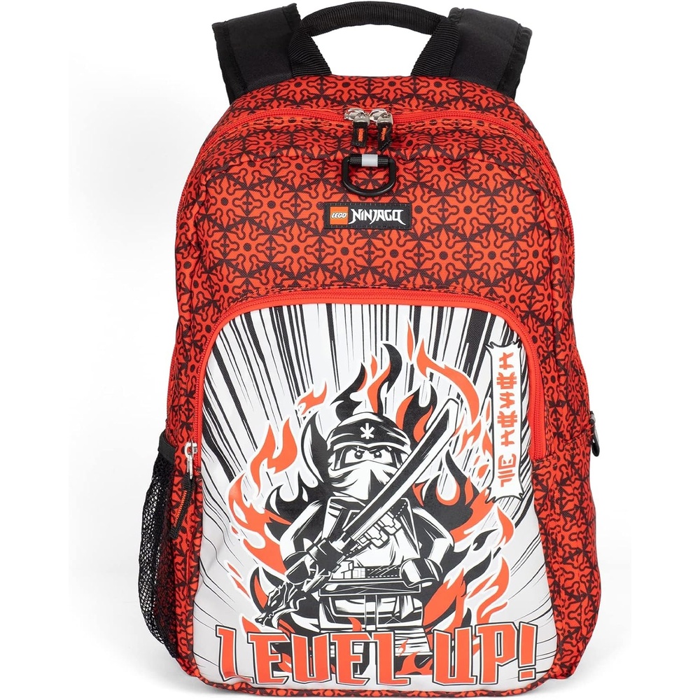 image:imageLEGO NINJAGO Kids School Backpack Bookbag for Travel OntheGo Back to School Boys and Girls with Adjustable Padded Straps and Fun patterns SpraypaintLevel Up