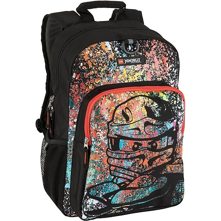 image:imageLEGO NINJAGO Kids School Backpack Bookbag for Travel OntheGo Back to School Boys and Girls with Adjustable Padded Straps and Fun patterns SpraypaintSpraypaint