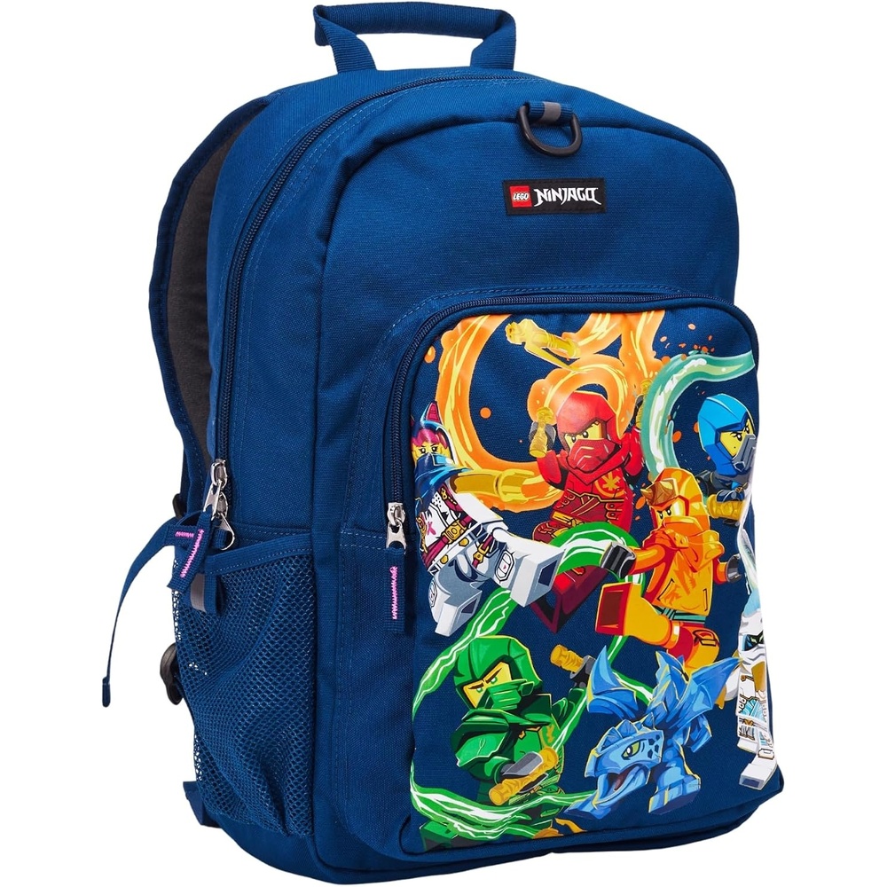image:imageLEGO NINJAGO Kids School Backpack Bookbag for Travel OntheGo Back to School Boys and Girls with Adjustable Padded Straps and Fun patterns SpraypaintStronger Together