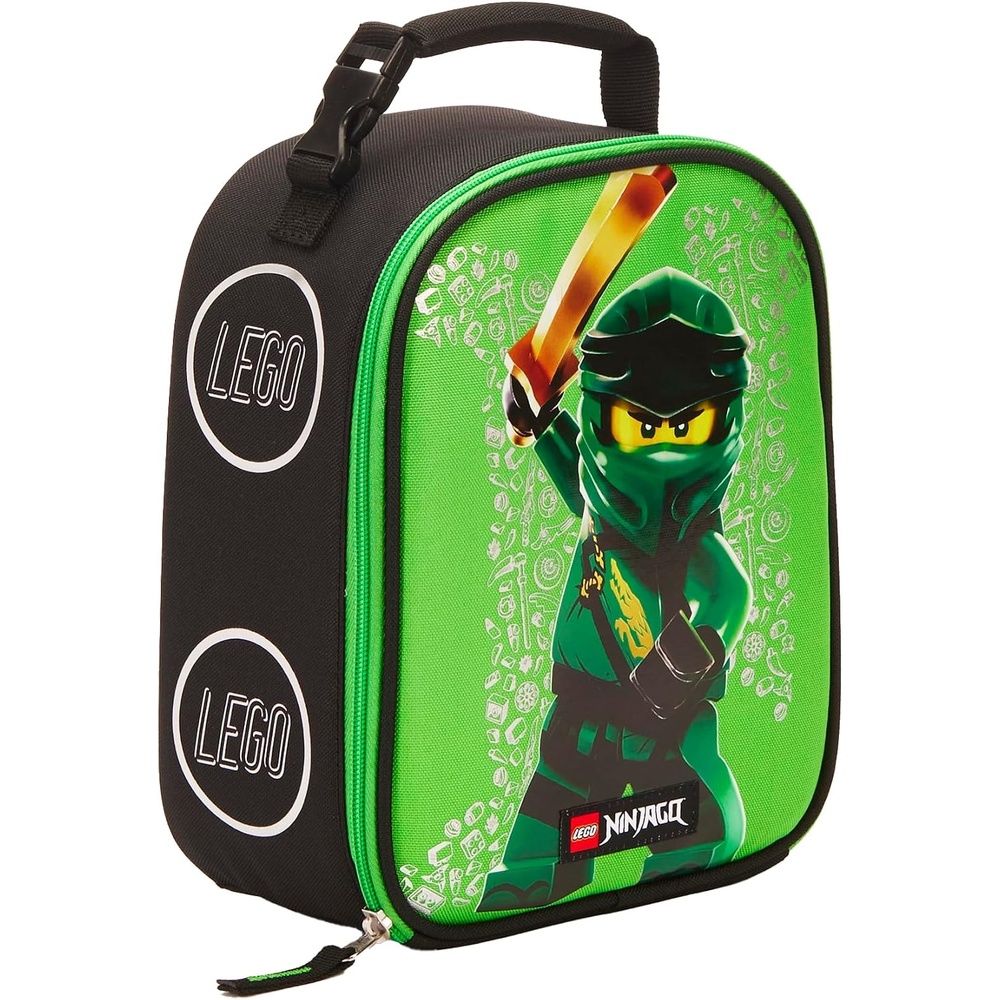image:imageLEGO NINJAGO Lunch Box Insulated Soft Reusable Lunch Bag Meal Container for Boys and Girls Perfect for School or Travel Meal Tote to Keep Food and Drinks Cold Future GreenHero Green