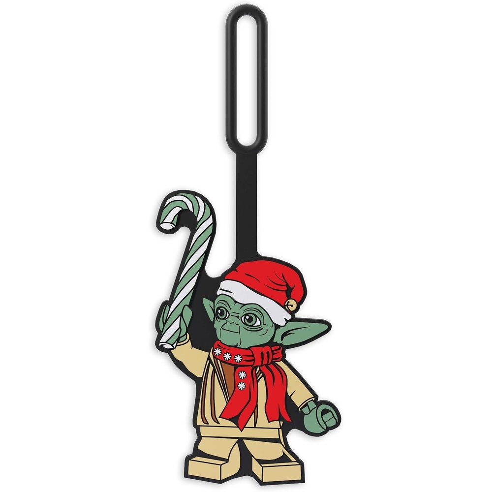 image:imageLEGO Star Wars Silicone Bag Tag  Holiday Yoda 52480  Silicone Luggage Tag for Travel Suitcase Backpack