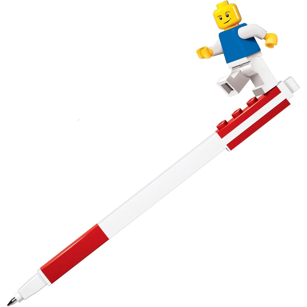 image:imageLEGO Stationery Gel Pen with Minifigure Red 52602 Minifigure May VaryRed