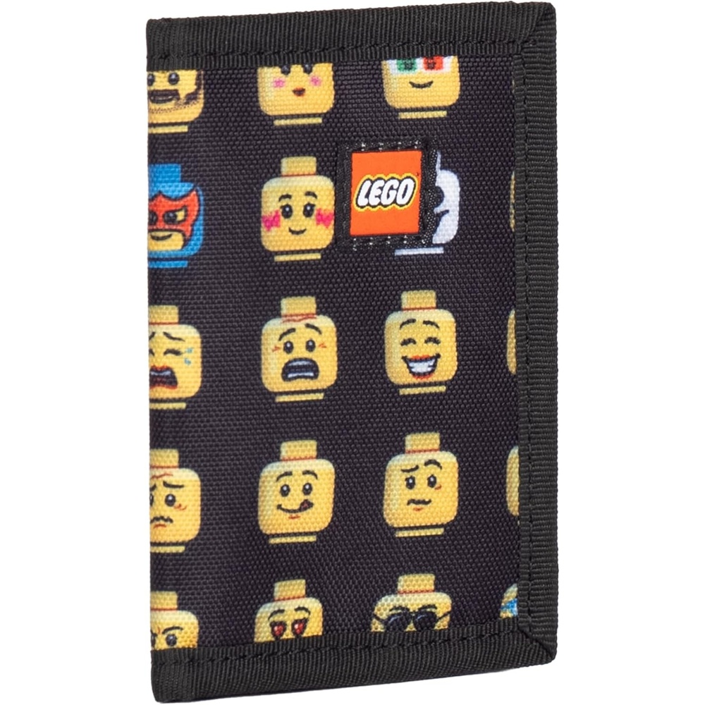 image:imageLEGO Trifold Wallet Kids Unisex Wallet for Boys and Girls with Clear ID Window Card and Cash Pockets and Secure Hook and Loop Closure Hotdog GuyMinifigure