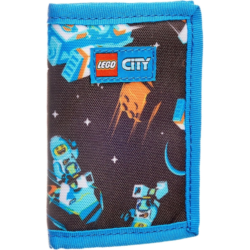 image:imageLEGO Trifold Wallet Kids Unisex Wallet for Boys and Girls with Clear ID Window Card and Cash Pockets and Secure Hook and Loop Closure Hotdog GuySpace Corp