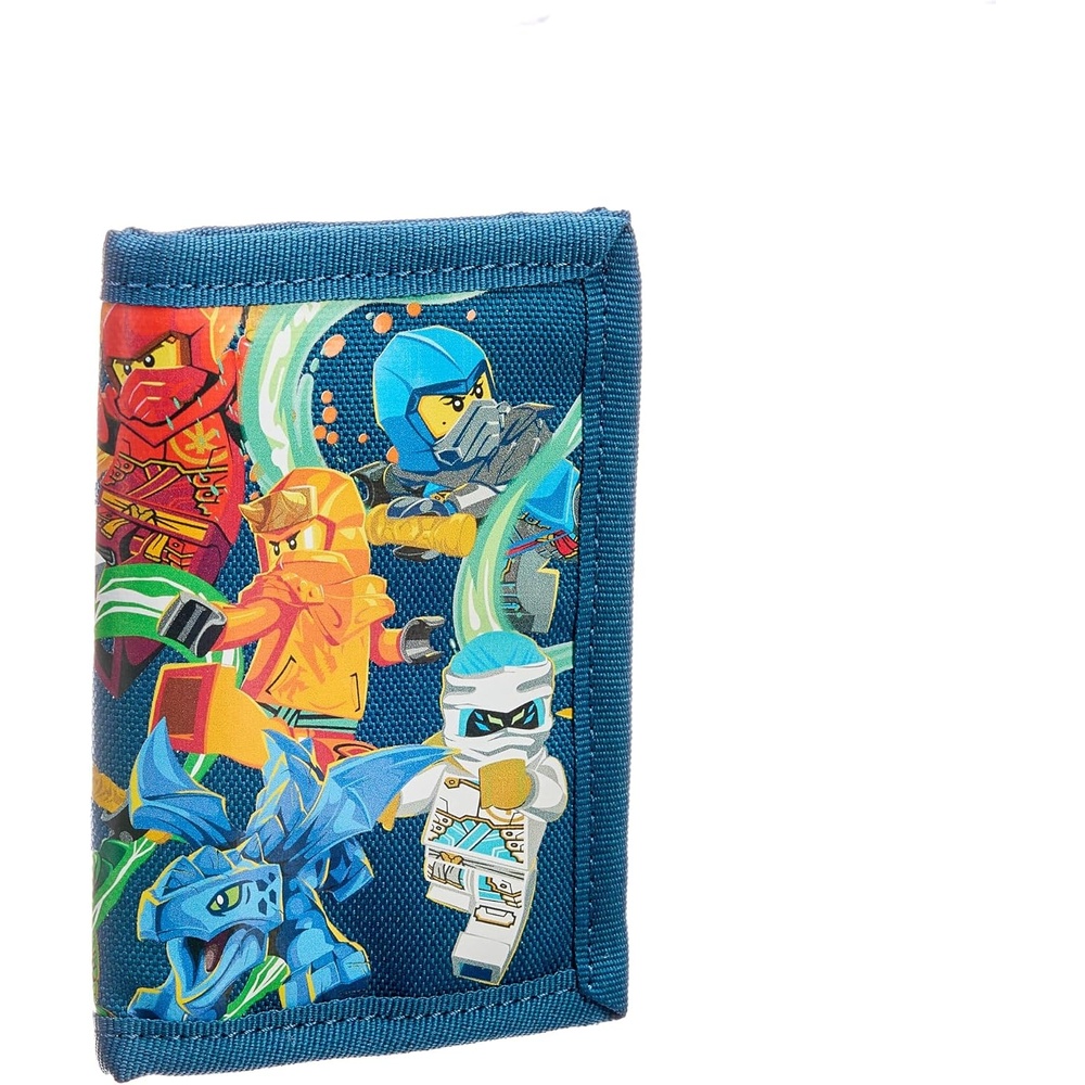 image:imageLEGO Trifold Wallet Kids Unisex Wallet for Boys and Girls with Clear ID Window Card and Cash Pockets and Secure Hook and Loop Closure Hotdog GuyStronger Together