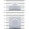 IQ LEGO Iconic 1×1 Plate Silicone Color Changing Night Light – White (LP50)