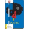 IQ LEGO Imagine Hardcover Notebook with 4×6 Brick and Blue Gel Pen (52523)