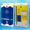 IQ LEGO Locking Dotted Notebook with Gel Pen 2×3(Blue)