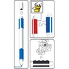 IQ LEGO Stationery Gel Pen 3 Pack (51513) | Refillable, 1 each: Red, Blue, Black Ink(Modern)