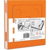 IQ LEGO Stationery Locking Notebook with Gel Pen – Orange (52440) | Hardcover, School, College, Office