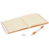 IQ LEGO Stationery Locking Notebook with Gel Pen – Orange (52440) | Hardcover, School, College, Office