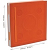 IQ LEGO Stationery Locking Notebook with Gel Pen – Orange (52440) | Hardcover, School, College, Office