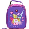 LEGO CHARACTER Lunch Box, Insulated Soft Reusable Lunch Bag Meal Container for Boys and Girls, Perfect for School or Travel, Meal Tote – BUTTERFLY GIRL(Purple)