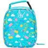 LEGO CHARACTER Lunch Box, Insulated Soft Reusable Lunch Bag Meal Container for Boys and Girls, Perfect for School or Travel, Meal Tote – BUTTERFLY GIRL(Turquoise)