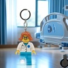 LEGO City Keychain Light – Doctor (KE185H) Large 3 Inch Tall Figure | Bag Charm, Flashlight