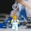 LEGO City Keychain Light – Veterinarian/Nurse (KE156H) Large 3 Inch Tall | Bag Charm with LED Lights