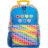 LEGO Iconic Prints Kids School Backpack Bookbag, for Travel, On-the-Go, Back to School, Boys and Girls, with Adjustable Padded Straps and Fun patterns, Rainbow Hearts(Rainbow Hearts)