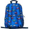 LEGO Iconic Prints Kids School Backpack Bookbag, for Travel, On-the-Go, Back to School, Boys and Girls, with Adjustable Padded Straps and Fun patterns, Rainbow Hearts(Cars in Blue)