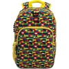 LEGO Iconic Prints Kids School Backpack Bookbag, for Travel, On-the-Go, Back to School, Boys and Girls, with Adjustable Padded Straps and Fun patterns, Rainbow Hearts(Brick Wall)