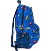 LEGO Iconic Prints Kids School Backpack Bookbag, for Travel, On-the-Go, Back to School, Boys and Girls, with Adjustable Padded Straps and Fun patterns, Rainbow Hearts(Cars in Blue)