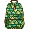 LEGO Iconic Prints Kids School Backpack Bookbag, for Travel, On-the-Go, Back to School, Boys and Girls, with Adjustable Padded Straps and Fun patterns, Rainbow Hearts(Camo Brick Hearts)