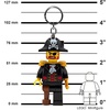 LEGO Keychain Light – Captain Brickbeard (KE23H) Large 3 Inch Tall | Bag charm with LED light(Black)