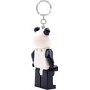 LEGO Keychain Light – Panda Guy (KE195H) Large 3 Inch Tall Figure | Bag charm with LED light