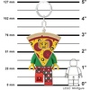 LEGO Keychain Light – Pizza Costume Guy (KE176H) Large 3 Inch Tall | Bag charm with LED light