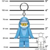 LEGO Keychain Light – Shark Suit Guy (KE155H), Extra-Large 3 Inch Tall | LED Lights, Extra-Large, 76mm Tall