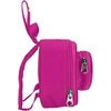 LEGO Kids Brick Mini Backpack Accessory Pouch with Novelty Backstraps, Snaps to Belt or Full-Size Backpack, Holds Small Items like Keys & Headphones, Black(Pink)