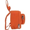 LEGO Kids Brick Mini Backpack Accessory Pouch with Novelty Backstraps, Snaps to Belt or Full-Size Backpack, Holds Small Items like Keys & Headphones, Black(Orange)