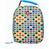 LEGO Kids Heritage Classic Lunch Box, Insulated Soft Reusable Lunch Bag Meal Container for Boys and Girls, Perfect for School or Travel, Meal Tote Keeps Food and Drinks Cold with Buckle, Color Me(Checkered Brick)