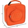 LEGO Lunch Bag, Durable and Insulated, with Mesh Pouch and Zip Compartment, Perfect for On-the-Go Meals, Light Pink(Orange)