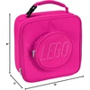 LEGO Lunch Bag, Durable and Insulated, with Mesh Pouch and Zip Compartment, Perfect for On-the-Go Meals, Light Pink(Pink)