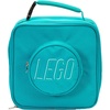 LEGO Lunch Bag, Durable and Insulated, with Mesh Pouch and Zip Compartment, Perfect for On-the-Go Meals, Light Pink(Teal)