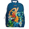 LEGO NINJAGO Kids School Backpack Bookbag, for Travel, On-the-Go, Back to School, Boys and Girls, with Adjustable Padded Straps and Fun patterns, Spraypaint(Panel Stronger Together)
