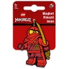 LEGO Ninjago Silicone Magnet – Kai (53347) | for Fridge Decorative, Office, Kitchen, Locker, Whiteboard