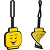 LEGO Silicone Bag Tag – Boy Face (51167) | Silicone, Bag Charm, Backpack and Luggage Tag, Yellow(17 8 cm x 6 3 cm)