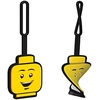 LEGO Silicone Bag Tag – Boy Face (51167) | Silicone, Bag Charm, Backpack and Luggage Tag, Yellow(17 8 cm x 6 3 cm (Pack of 2))