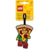 LEGO Silicone Bag Tag – Pizza Costume Guy (52935) | Bag charm for backpack, luggage, lunchbox