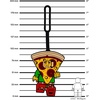 LEGO Silicone Bag Tag – Pizza Costume Guy (52935) | Bag charm for backpack, luggage, lunchbox