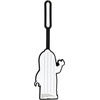 LEGO Silicone Luggage Tag for Travel, Suitcase, Backpack, Summer Beach Bag – Hot Dog Man (52615) with writable Surface on Back for ID Identification. Measures Approx. 6.5″