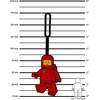 LEGO Spaceman Silicone Bag Tag – Red (53498)