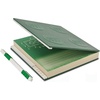 LEGO Stationery Locking Notebook with Gel Pen – Green (52443) | Square, 6 inches x 6 inches, Lined